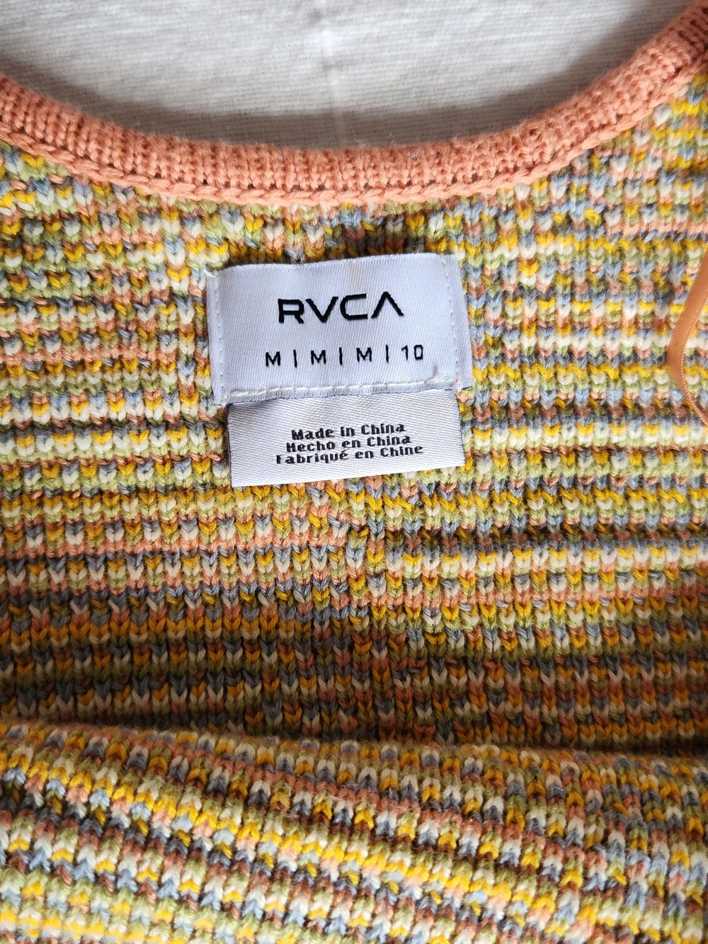 RVCA Squared Multicoloured Sleeveless Sweater Dress - Picture 8 of 12
